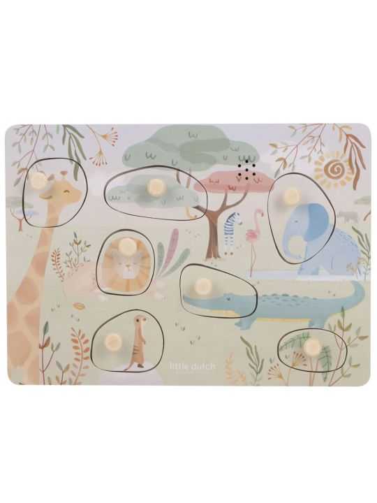 Puzzle sonore en bois | Safari Friends