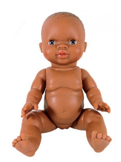 Poupon fille afrique yeux bleus Gordis